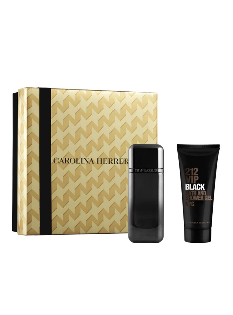CAROLINA HERRERA 212 VIP BLACK ELIXIR ESTUCHE HOMBRE 100ML+GEL DE DUCHA