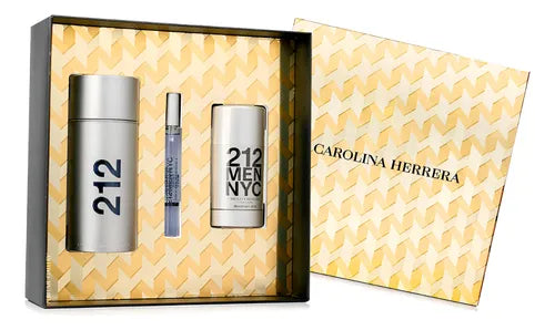 CAROLINA HERRERA 212 MEN ESTUCHE HOMBRE 100ML+10ML+DEO
