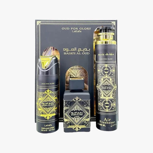 LATTAFA OUD FOR GLORY EDP ESTUCHE UNISEX 100ML+DESODORANTE