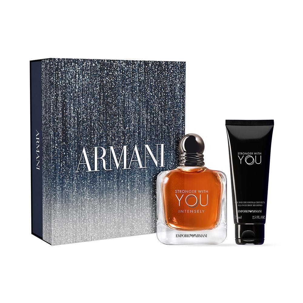 GIORGIO ARMANI STRONGER WITH YOU INTENSELY ESTUCHE HOMBRE 100ML+GEL