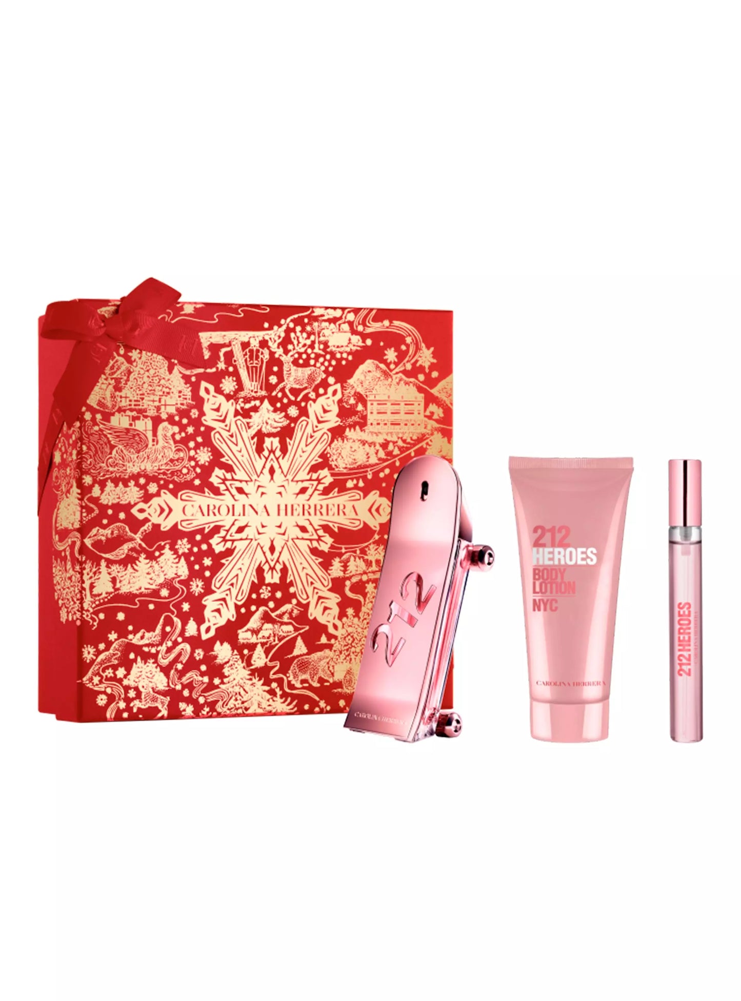 CAROLINA HERRERA 212 HEROES EDP ESTUCHE MUJER 80ML+10ML+CREMA