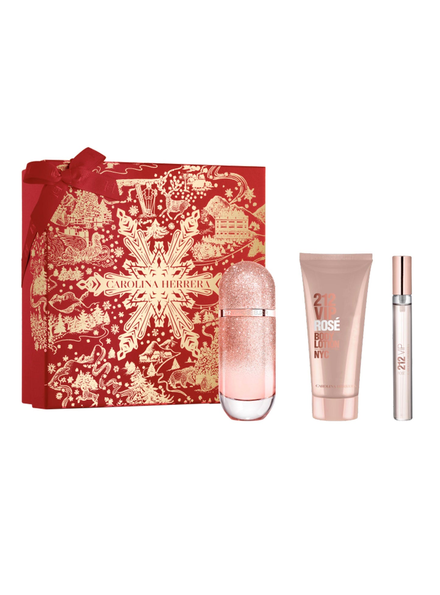 CAROLINA HERRERA 212 VIP ROSE ELIXIR ESTUCHE MUJER 80ML+CREMA