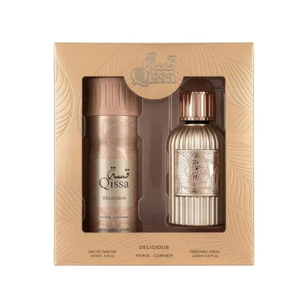PARIS CORNER QISSA DELICIOUS EDP ESTUCHE UNISEX 100ML+DESODORANTE