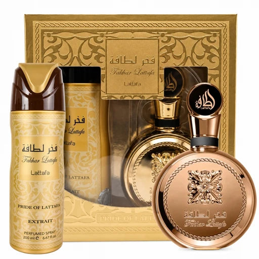 LATTAFA FAKHAR EXTRAIT EDP ESTUCHE UNISEX 100ML+DESODORANTE