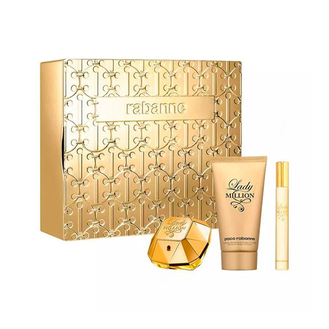 PACO RABANNE LADY MILLION ESTUCHE MUJER 80ML+10ML+CREMA