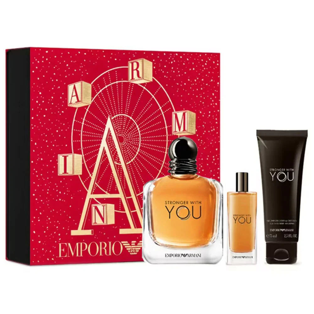 GIORGIO ARMANI STRONGER WITH YOU EDT ESTUCHE HOMBRE 100ML+15ML+GEL