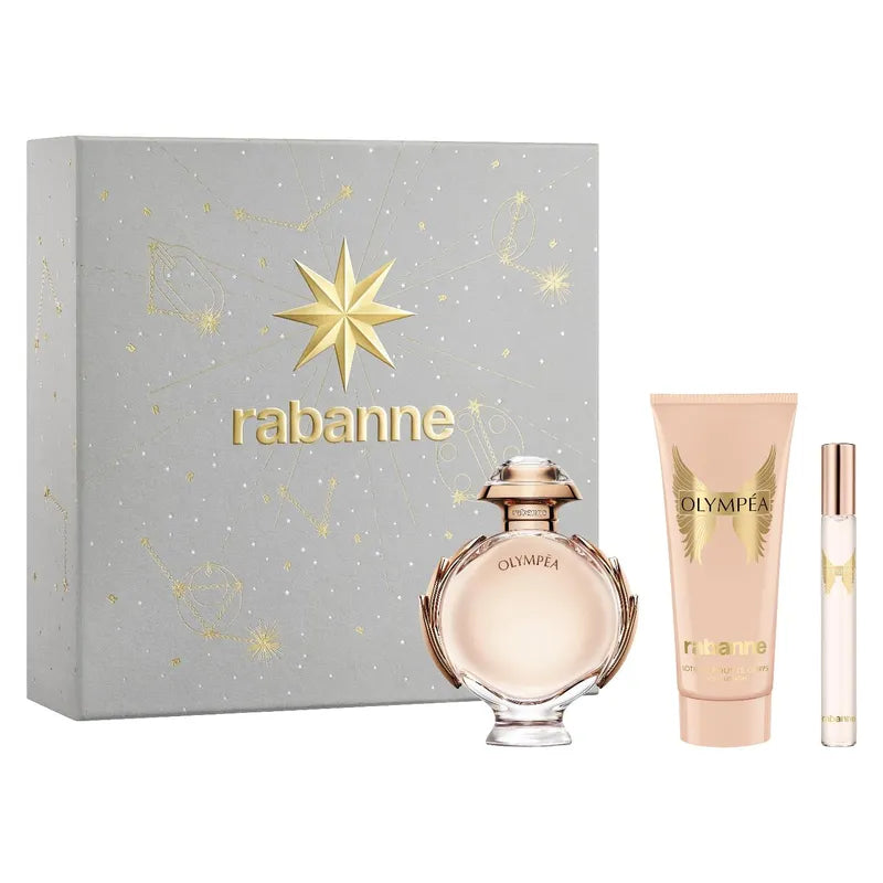 PACO RABANNE OLYMPEA ESTUCHE MUJER 80ML+MINI+CREMA