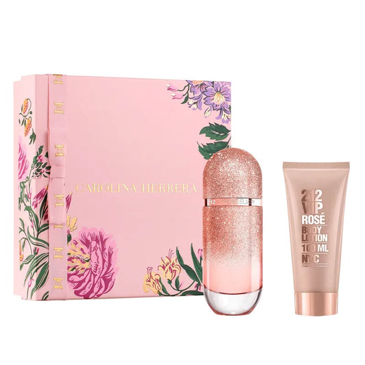 CAROLINA HERRERA 212 VIP ROSE ELIXIR ESTUCHE MUJER 80ML+CREMA